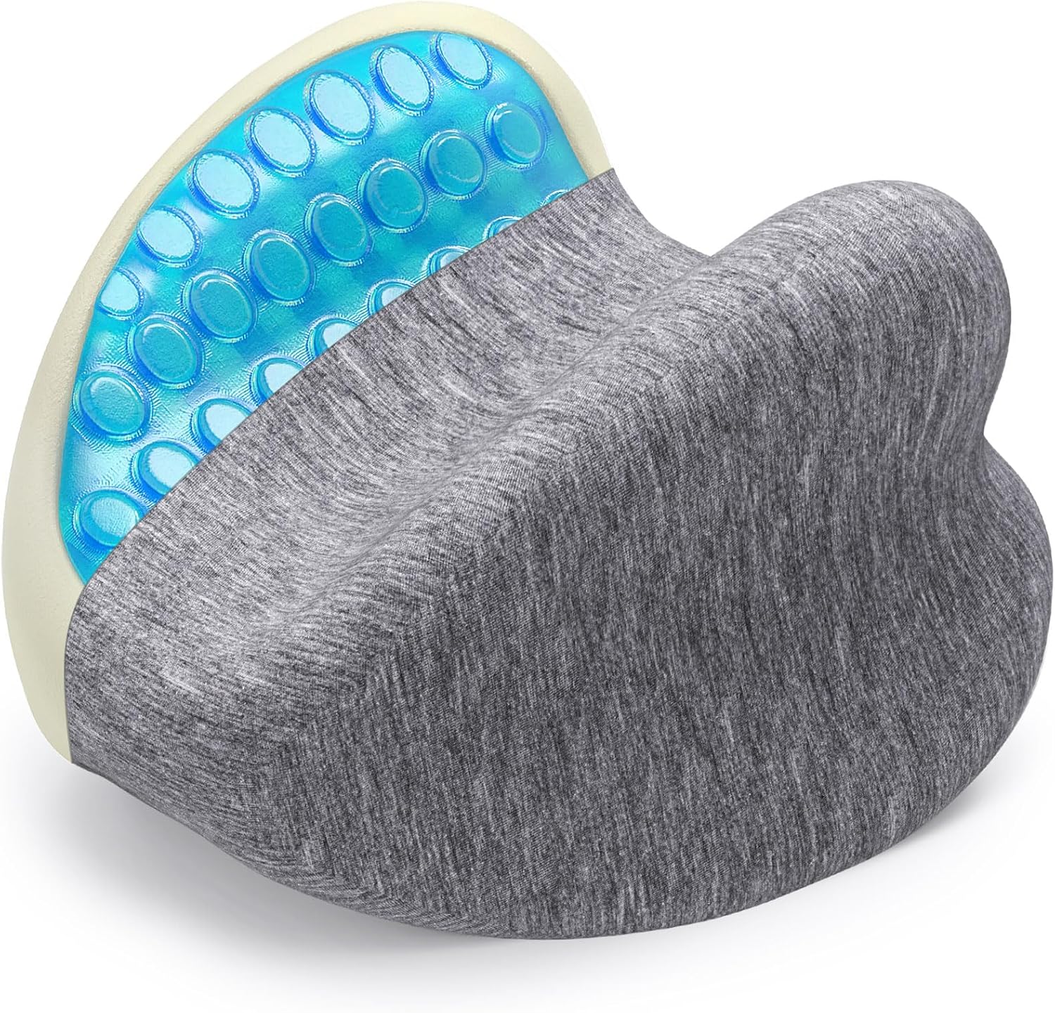 Knee Pillow for Side Sleepers - Cooling Gel Memory Foam Leg Pillow for Side Sleeping, Heart-Shaped Between Legs Cushion for Pressure…