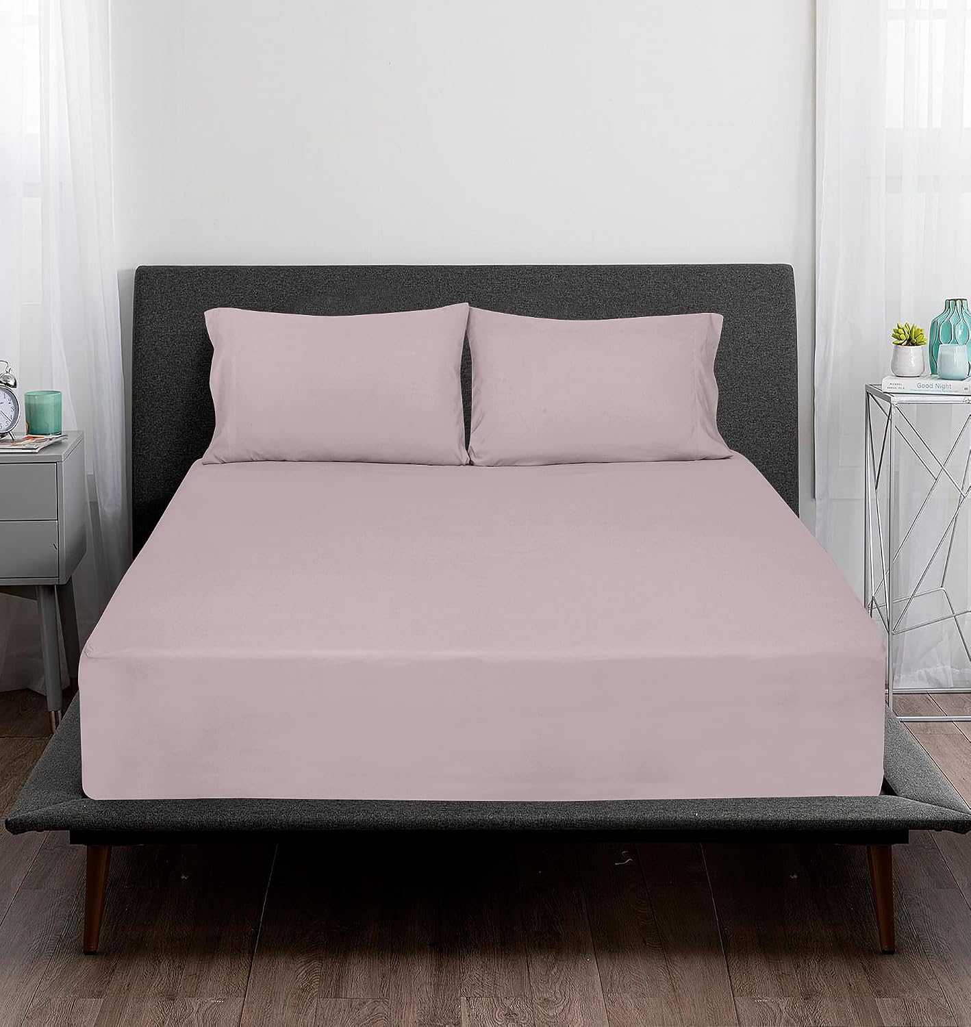 Royalelinens ROYALE LINENS 300 Thread Count 100% Long Staple Combed Cotton Sheet Set - 3 Piece Twin Bed Sheets - 1 Fitted, 1 Flat & Pillow…