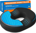 DailyCuddles Donut Pillow for Tailbone Pain, Hemorrhoids - Cooling Gel Memory Foam Chair Seat Cushion for Office, Home & Wheelchair,…