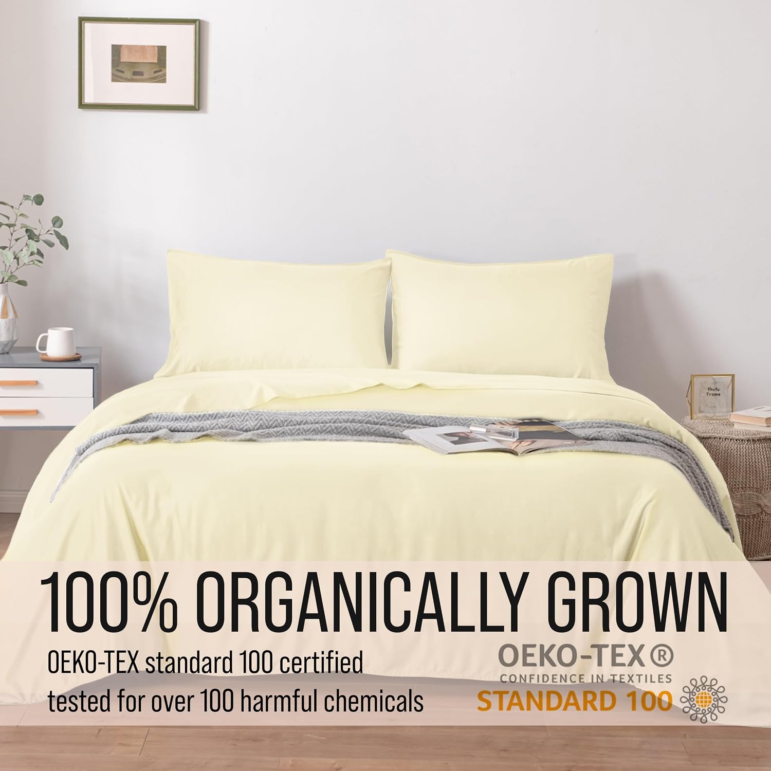 Bella Coterie Luxury Bamboo Viscose Full Size Sheet Set | 100% Organically Grown | Ultra Soft | Cooling for Hot Sleepers | 18" Deep…