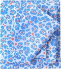 mooreeke Leopard Cheetah Printed Twin Bed Sheets, Soft Microfiber Bedding Sheets & Pillowcases, Deep Pocket Non-Slip Fitted Twin Sheet, Blu…