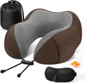 CloudBliss Travel Pillow Premium Memory Foam, Comfortable & Supportive Neck Pillow, Sleeping Neck Pillows for Travel, Airplane Pillow for…