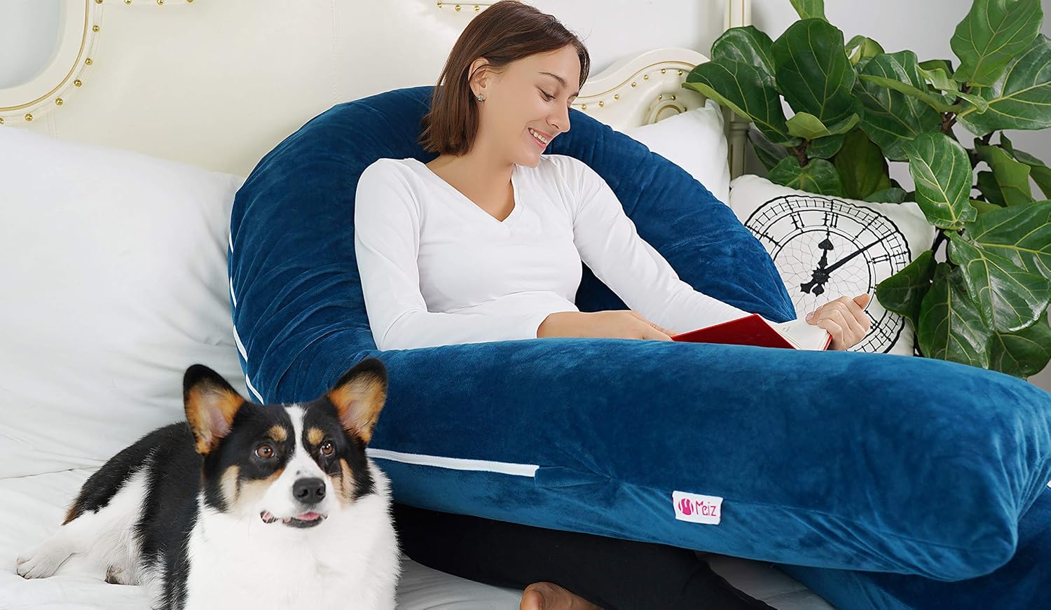 Meiz Pregnancy Pillow, Pregnancy Body Pillow, Pregnancy Pillows for Sleeping, 65" Maternity Body Pillow for Pregnant Women with Velvet Cove…