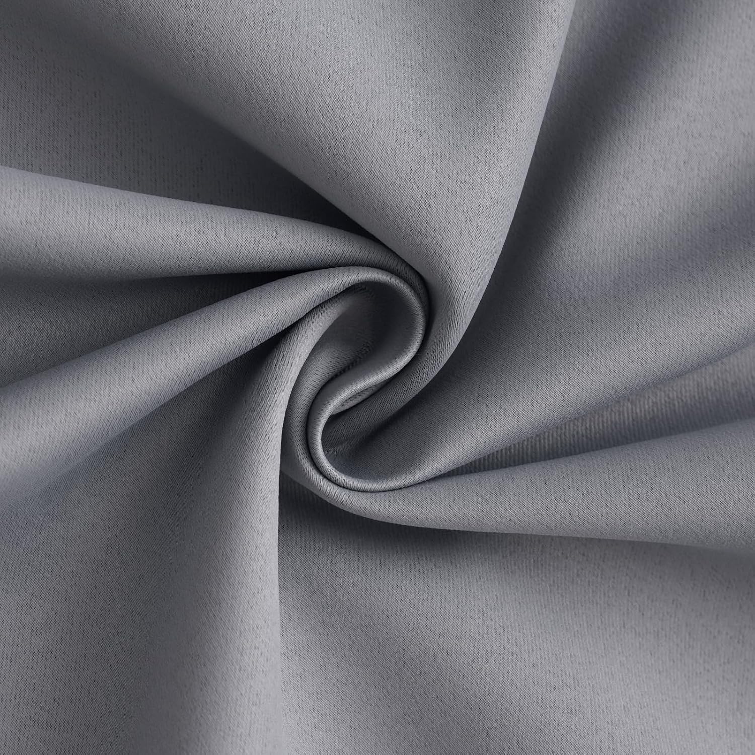 Yakamok Grey Room Darkening 100% Blackout Curtains Grommet Extra Wide Window Treatment with 2 Thick Layers-Gray Thermal Insulated Drape 1…