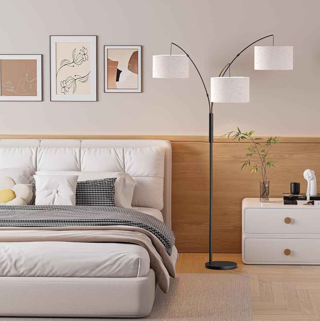 SIBRILLE 27W Floor Lamps for Living Room - Super Bright Dimmable Tree Floor Lamp, Modern Standing Lamp with Remote & Touch Control, 3…