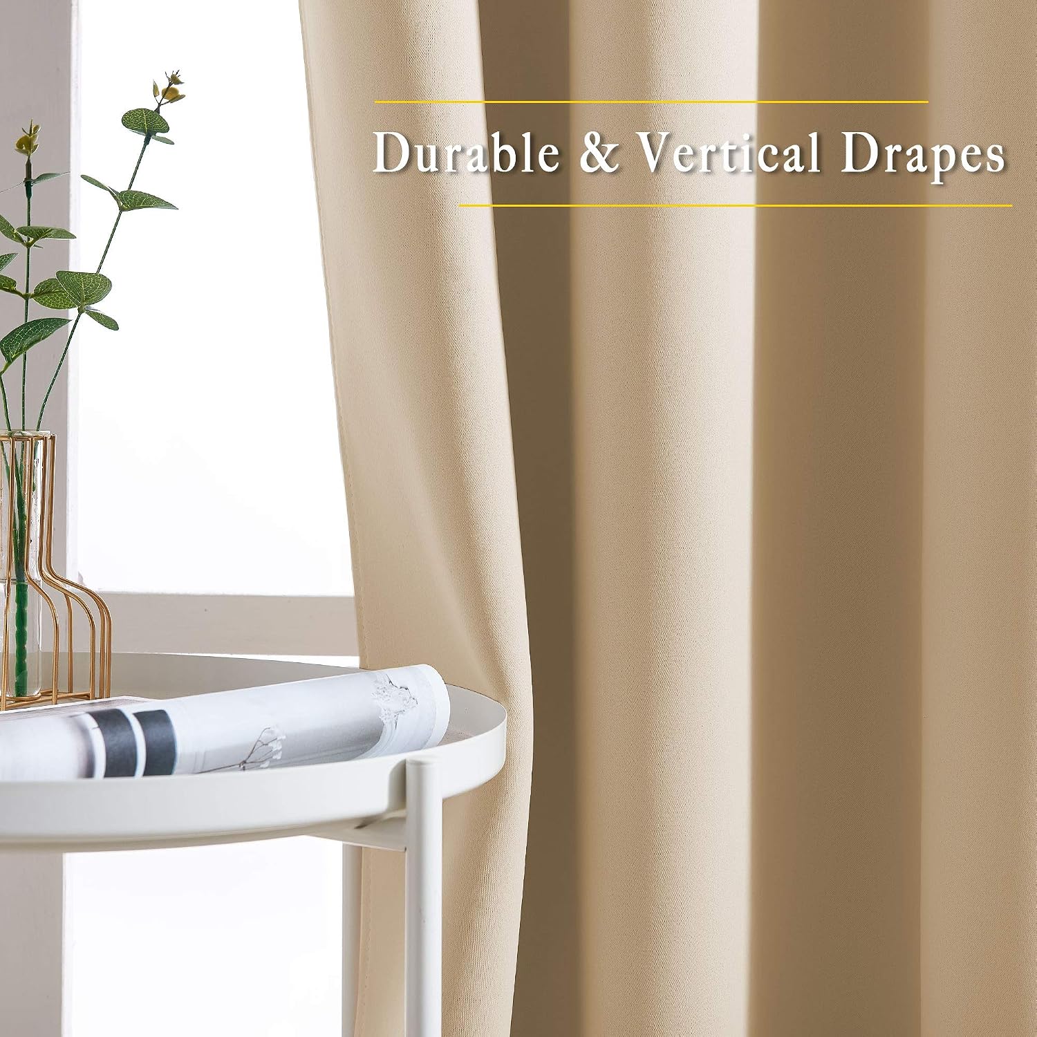 NICETOWN Blackout Draperies Curtains Panels - Window Treatment Thermal Insulated Solid Grommet Blackout Curtains/Panels/Drapes for…