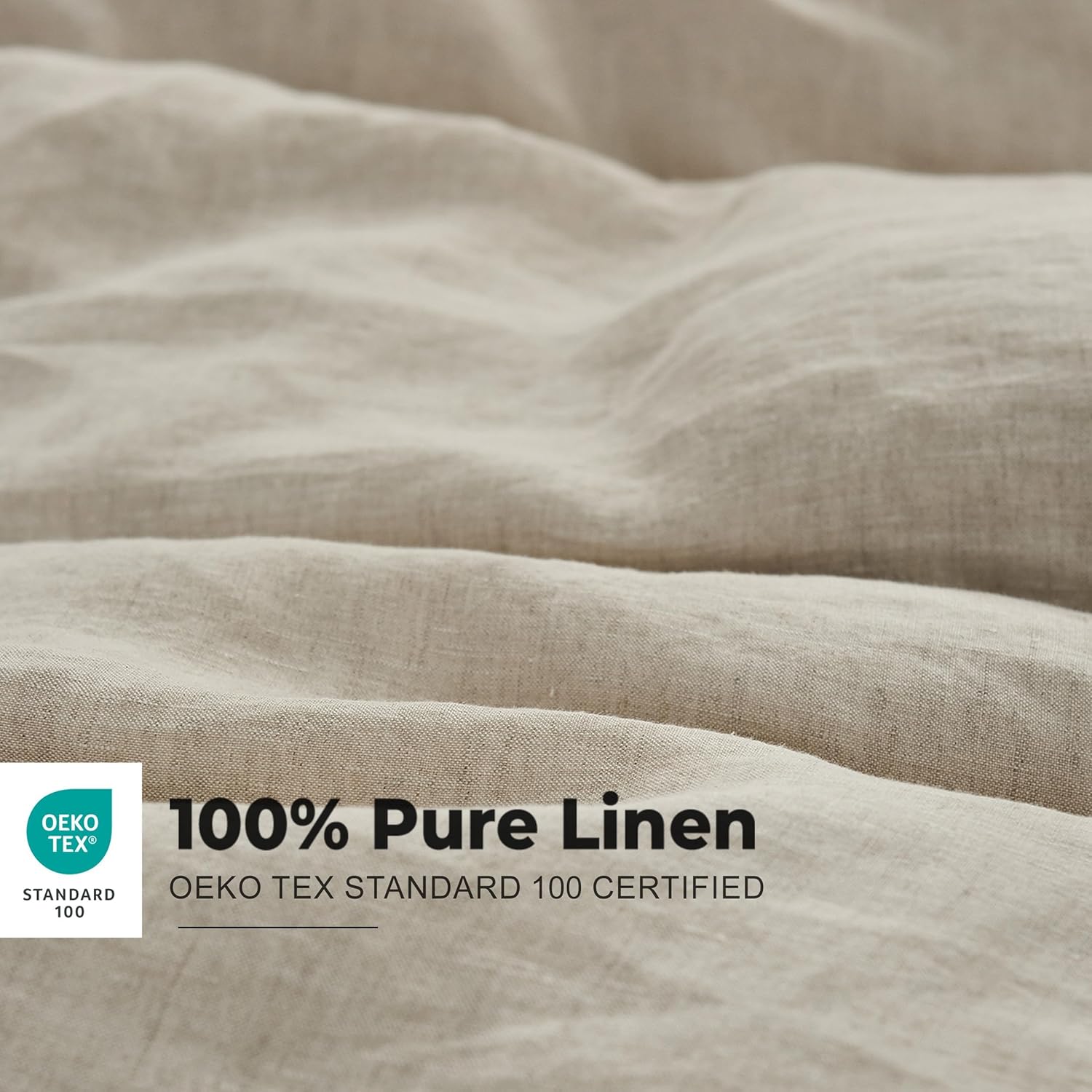 Simple&Opulence 100% Washed Linen Duvet Cover with Embroidered, 2 Pieces Soft Farmhouse Comforter Set with Button Closure,1…