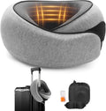 OrganizeItSimplifyYourSpac Travel Neck Pillow, Memory Foam Neck Support for Airplane, Car & Office, Breathable Portable Design with Eye Mas…