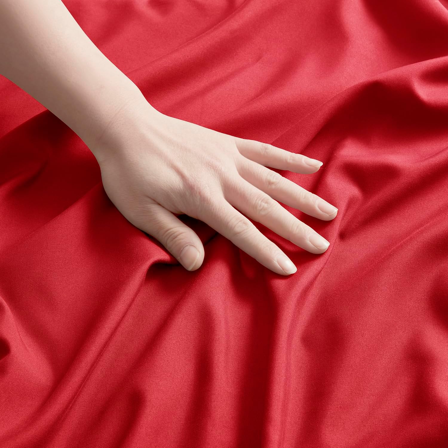 Nestl Red King Pillow Cases 2 – Soft King Size Pillow Case, 1800 Brushed Microfiber Pillowcases, Envelope Closure Pillowcase, King Pillow C…