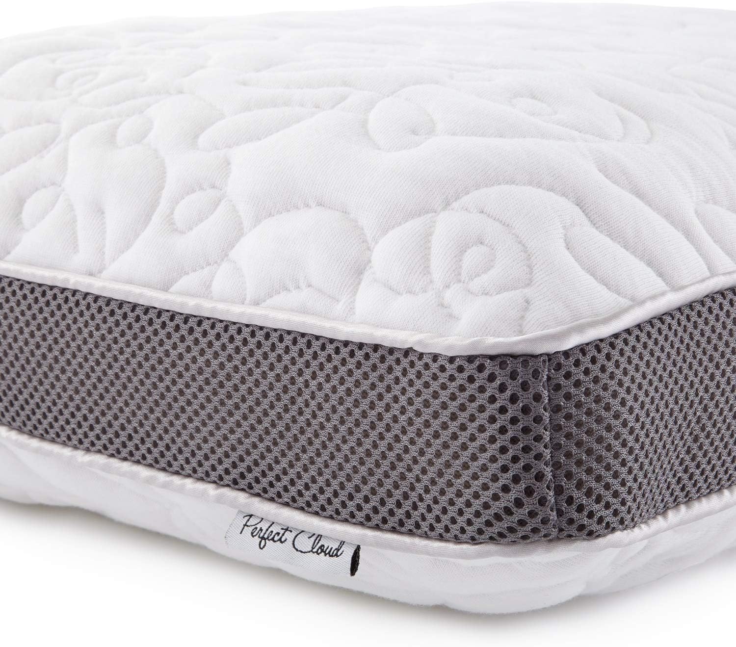 PerfectCloud Perfect Cloud Double Airflow Ventilated Memory Foam Bed Pillow for Sleeping - 5.5-inch Breathable Cooling Medium-Loft (Standar…