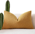 Foindtower Decorative Textured Boucle Throw Pillow Covers Accent Solid Lumbar Pillow Cases Neutral Soft Couch Cushion Case for Chair Sofa…