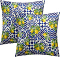 Lemon Mexican Tilt Pillow Covers 22x22 Inch Set of 2 Lemon Decor Italian Gifts Throw Pillow Cases Spring Summer Party Holiday Decorative…