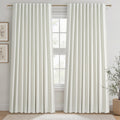 Qjmydeco Cute Blackout Curtains 60 Inches Extra Wide Linen 92 Inch Length for Living Room/Sliding Glass Door, Pleated Heavy Duty Thermal Dra…