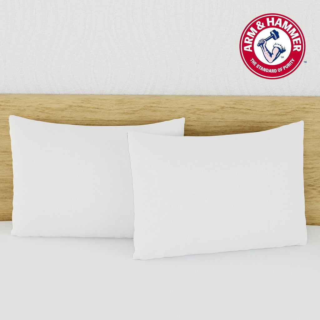 Arm & Hammer Eco Performance Zippered Pillow Protector with Tencel, 2-Pack, Standard/Queen