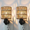 Boho Plug in Night Light with Switch, 2-Pack Farmhouse LED Night Lights Plug into Wall Socket, 0.5W Baby Nursery Nightlight with Bohemian…