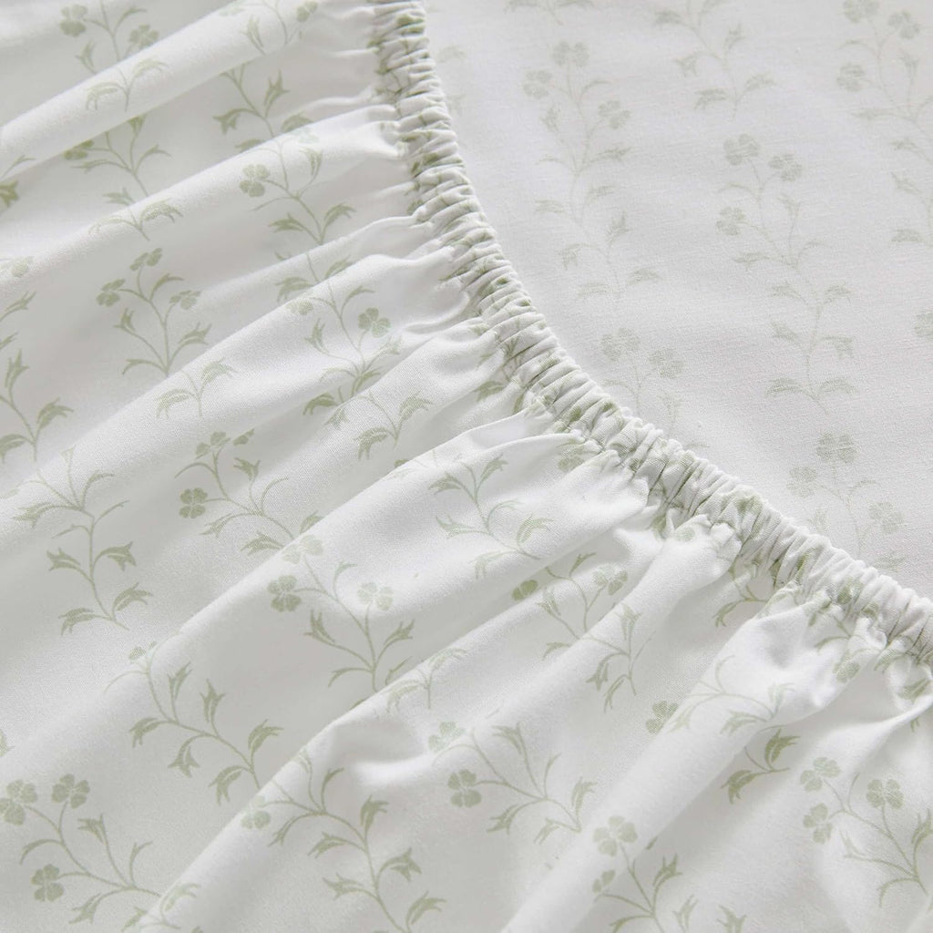 MarthaStewart Martha Stewart - King Size Sheets Set, Crisp & Tailored Cooling Sheets w/a Naturally Smooth Cotton Percale Lightweight Feel -…