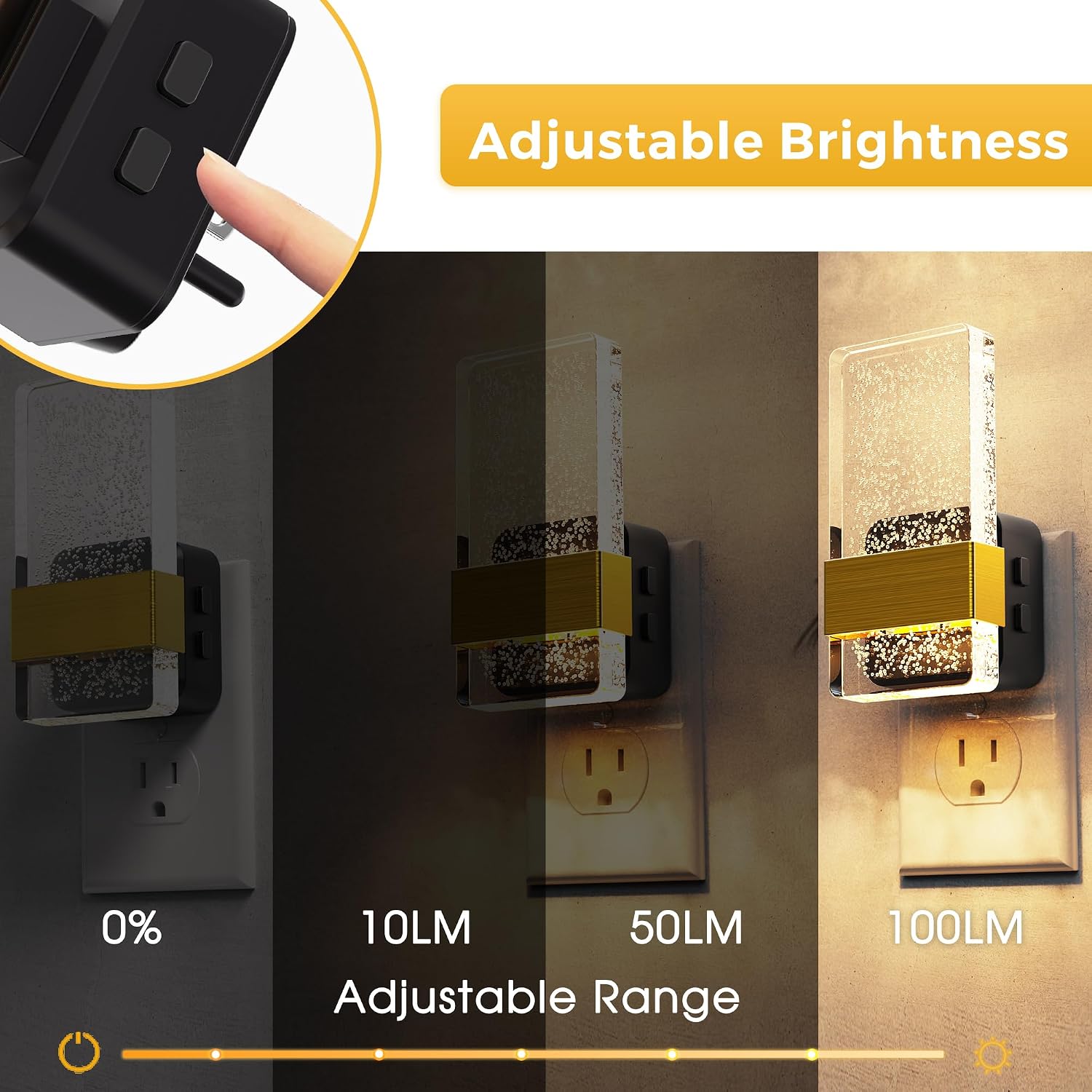 L LOHAS LED Night Light, 2 Pack 3CCT Night Lights Plug Into Wall, 2000K/3000K/5000K Adjustable Color Temperature Nightlight, Dusk to Dawn…