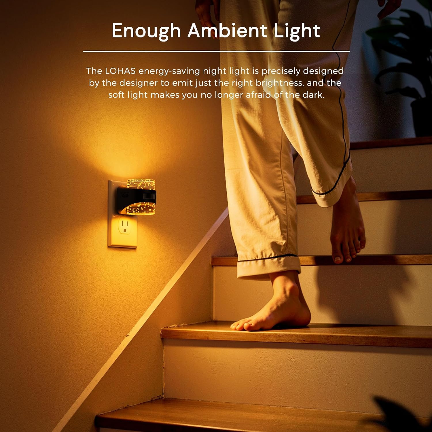 Llohasled L LOHAS LED Motion Sensor Night Light, Bubble Night Lights Plug into Wall,5CCT Color Temperature Change Night-Light, Dimmable Nigh…