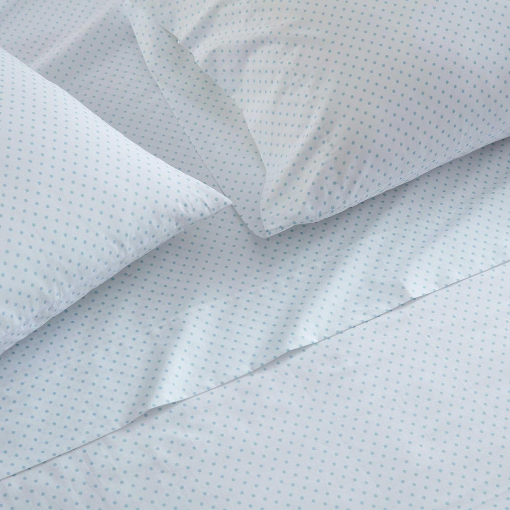 MarthaStewart Martha Stewart - Full Size Sheets Set, Crisp & Tailored Cooling Sheets with a Naturally Smooth Cotton Percale Lightweight Fee…