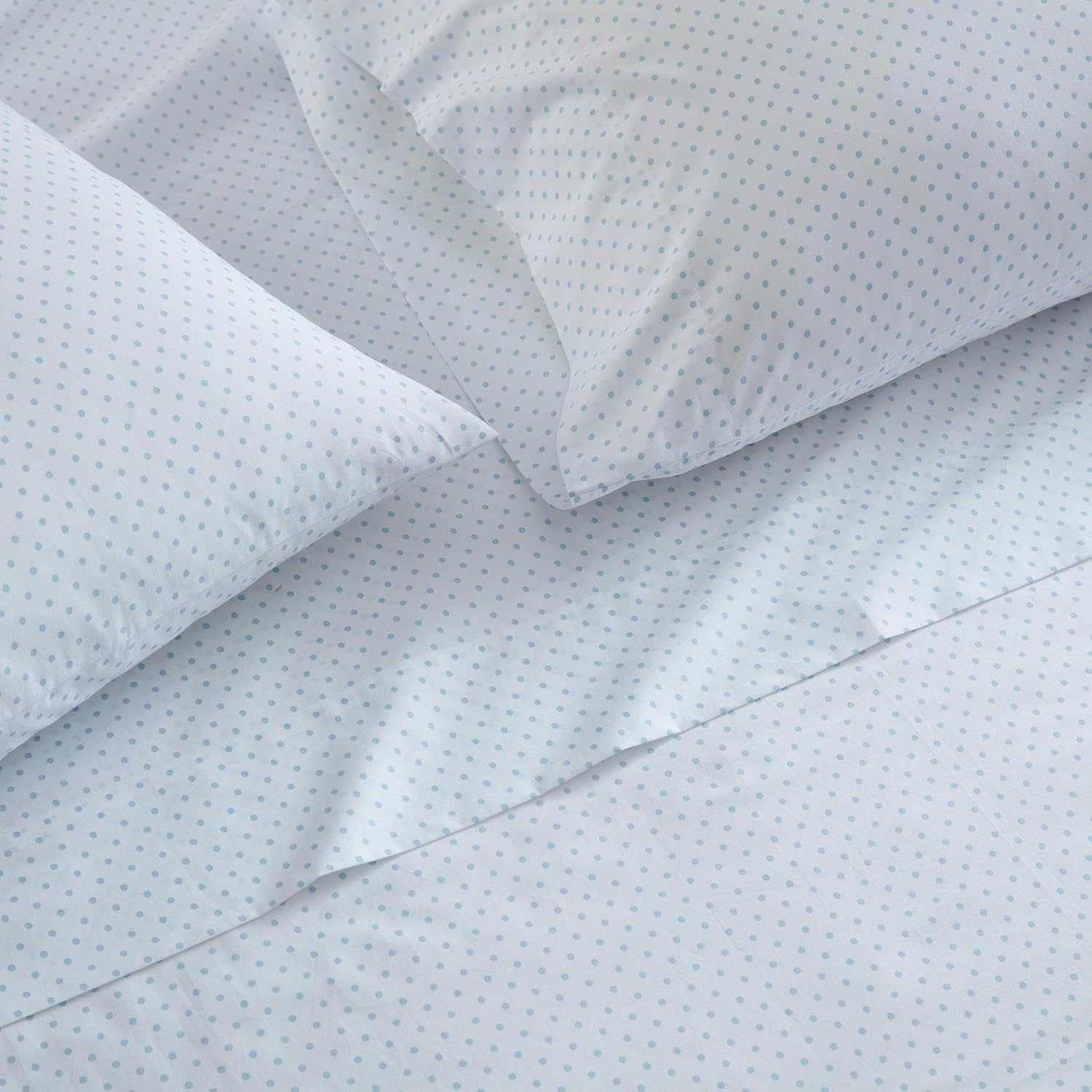 MarthaStewart Martha Stewart - King Size Sheets Set, Crisp & Tailored Cooling Sheets with a Naturally Smooth Cotton Percale Lightweight Fee…