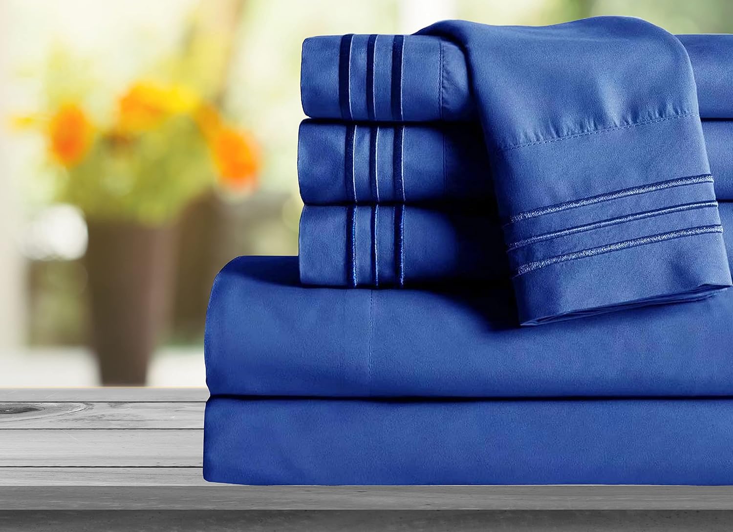 MocassiLuxuryBedding Mocassi Full Sheet Set - Luxury Hotel 1800 Premier Bedding Sheets & Pillowcases - Ultra Soft Breathable & Cooling Bed…