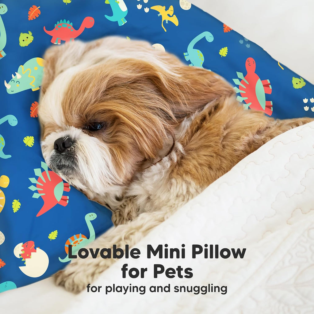 Mini Toddler Pillow with Pillowcase - 9x13 My Little Dreamy Travel Kids Pillow for Sleeping, Toddler Bed, Small, Tiny, Organic Cotton…