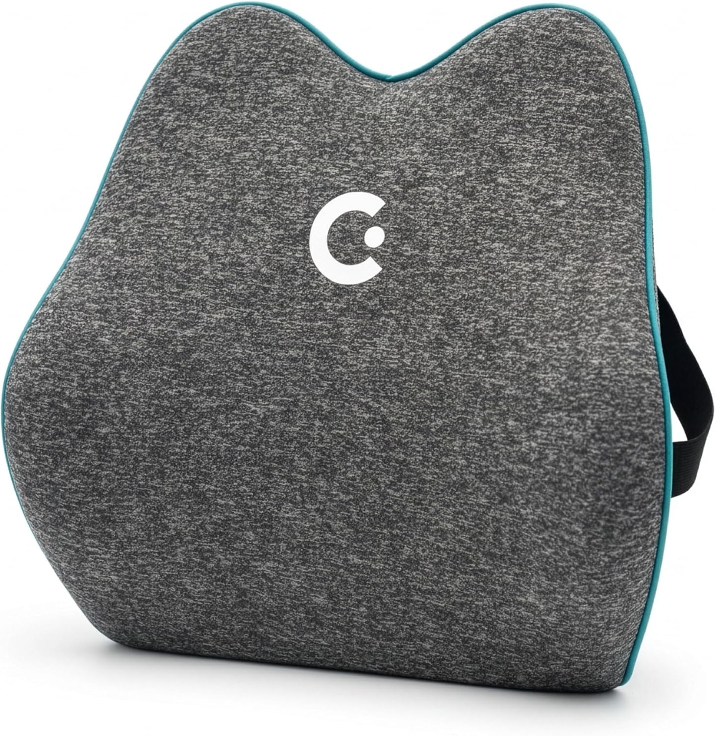 Cubii Cushii V2 Back Support Cushion for Lower Back Support, Lumbar Support Pillow with Contoured Design and Adjustable Strap for Office Ch…