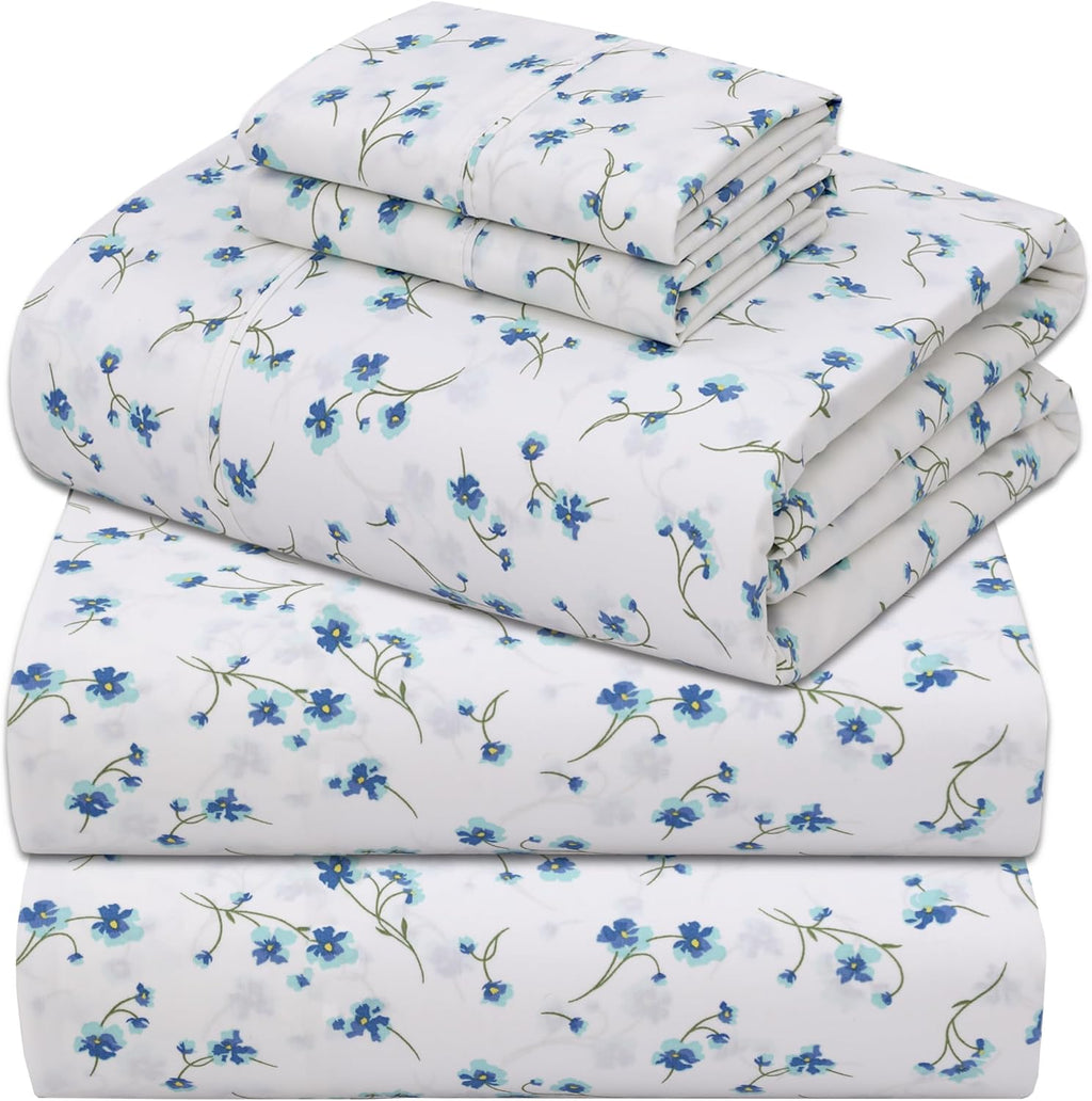 Zoyer 100% Cotton Sheets – Split King Size Percale Bedding, Cooling & Breathable, Durable with a Crisp, Soft & Comfortable Feel, 16" Deep P…