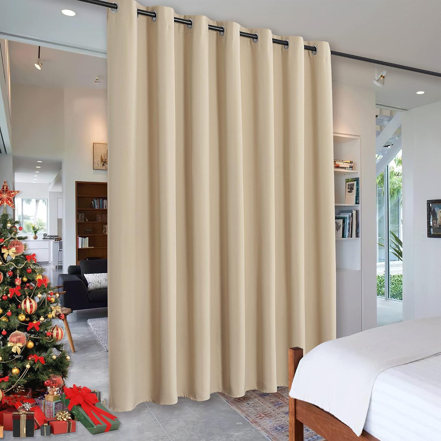 Rybhome RYB HOME Blackout Curtains Soundproof Energy Saving Insulating Privacy Room Divider Curtains for Patio Sliding Glass Door Living Ro…