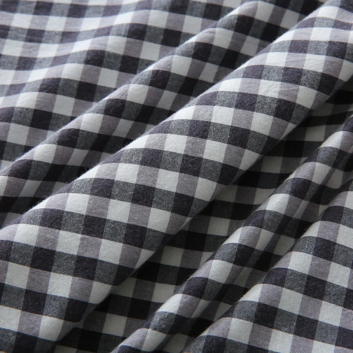 Mywinlle Black/White Plaid Ruffle Throw Pillow Covers Set of 2, Checkered Washed Cotton Gingham Decorative Pillow Shams Farmhouse Pillowcase…