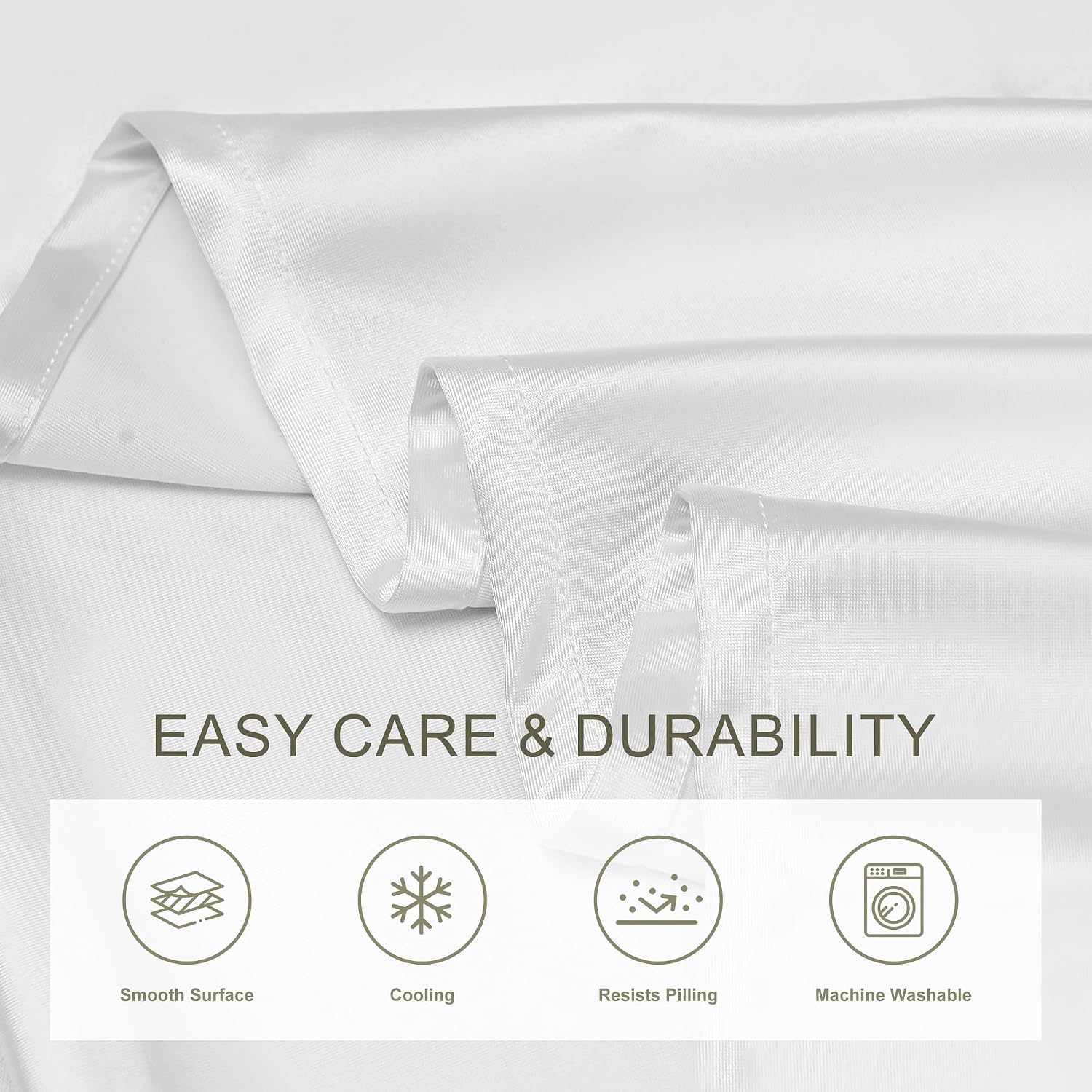 Awvco Body Pillow Cover - Cooling Silky Smooth Satin Pillowcase for Hot Sleepers, Skin & Hair Friendly- Breathable & Stretchy for Al…