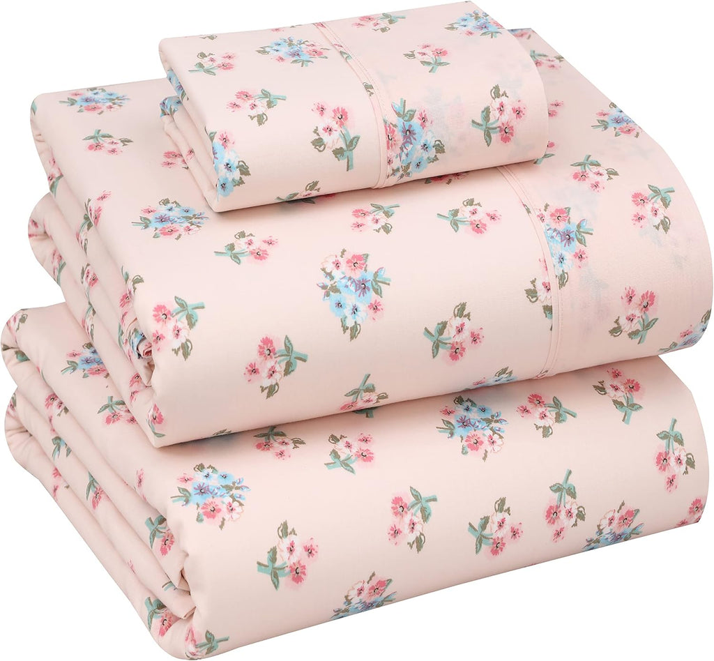 Ruvanti 100% Cotton Percale Sheets Twin XL Size – Crisp Cooling Bed Sheets for Hot Sleepers, Deep Pocket 16”, Soft Breathable & Durable Hot…