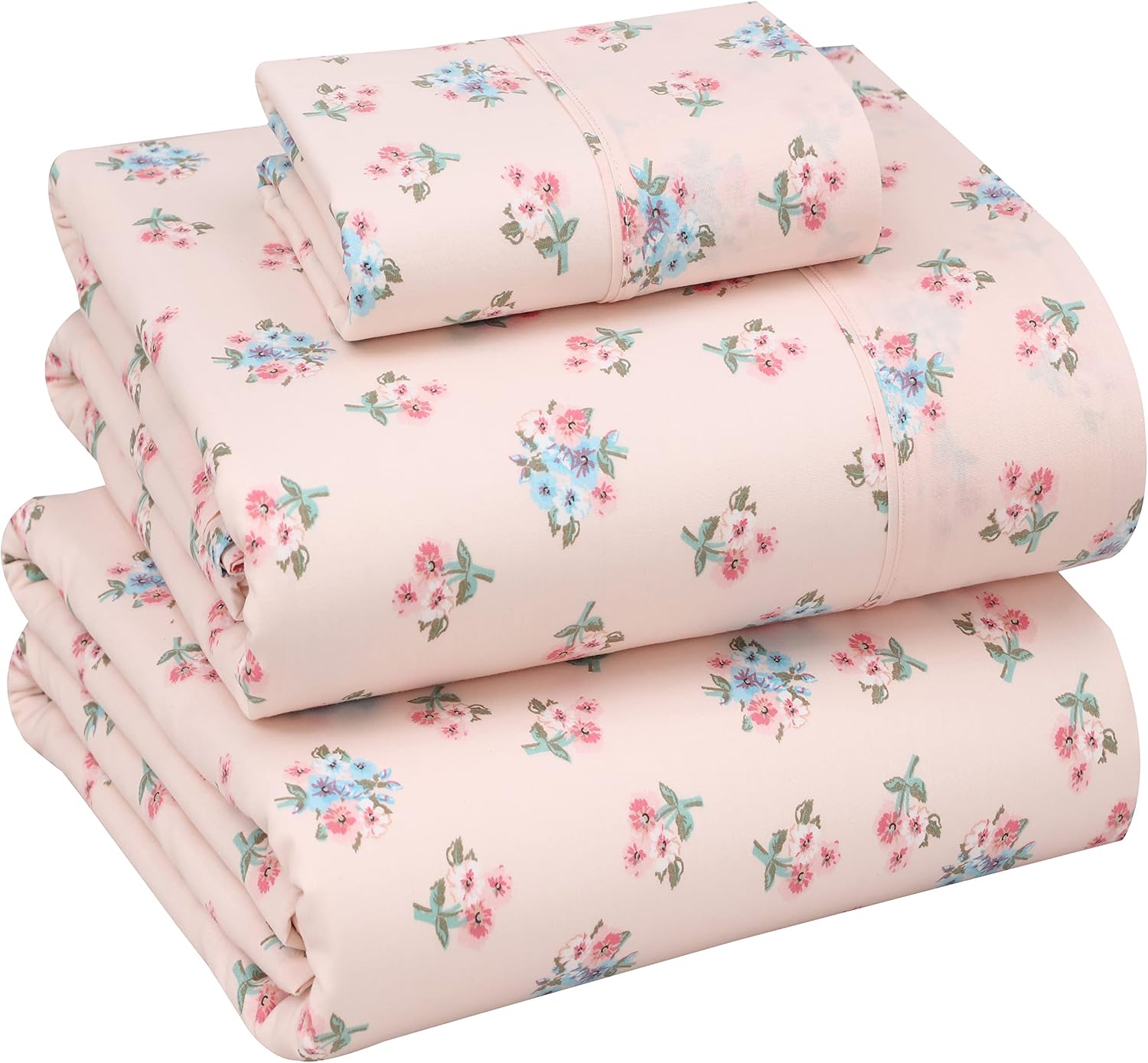 Ruvanti 100% Cotton Percale Sheets Twin XL Size – Crisp Cooling Bed Sheets for Hot Sleepers, Deep Pocket 16”, Soft Breathable & Durable Hot…