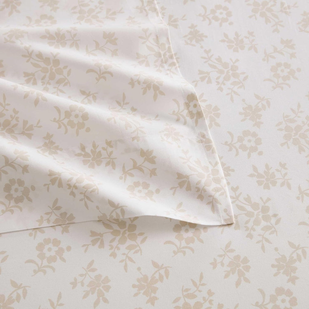 MarthaStewart Martha Stewart - Queen Size Sheets Set, Crisp & Tailored Cooling Sheets w/a Naturally Smooth Cotton Percale Lightweight Feel…