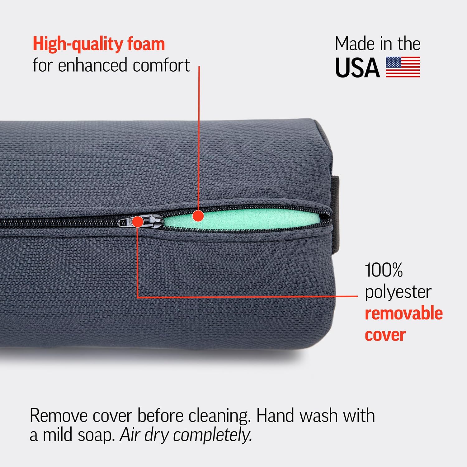 Optp The Original McKenzie Lumbar Roll – USA-Made Low Back Lumbar Support for Office Chair & Car Seat Back Support Cushion. The Preferred L…