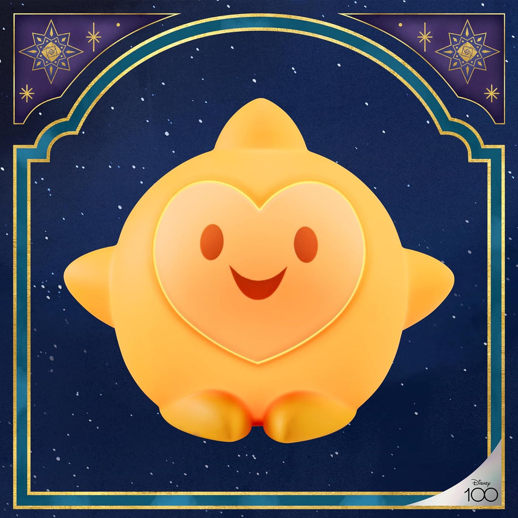 Disney Wish Squishy Light, Night Light for Kids, USB Lamp, Battery Operated, Dimmable, Star Light Ideal for Bedroom, Playroom, Living…
