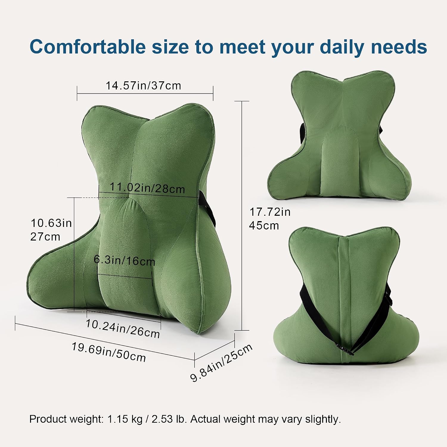 Ailuteie Lumbar Support Pillow(Pat. Pend) for Lower Back – Multi-Functional Ergonomic Lumbar Cushion, Reading Pillow for Office Chair, Car…