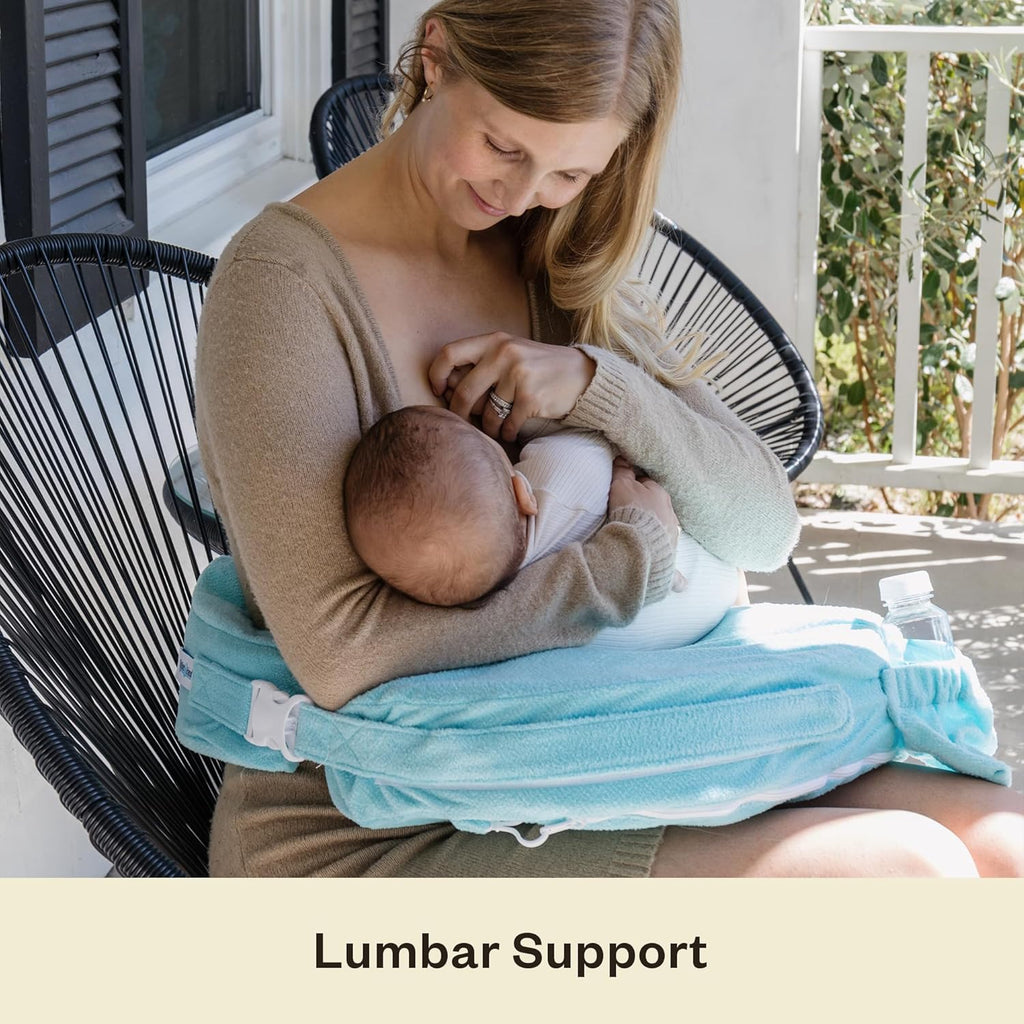 MyBrestFriend My Brest Friend Nursing Pillow - Deluxe - Enhanced Comfort w/ Slipcover - Ergonomic Design for Breastfeeding Support For Mom…