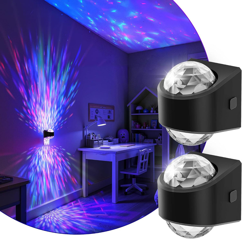 L LOHAS LED Night Light,[2-Pack] Night Light for Kids with Dusk to Dawn Sensor,9 Color Changing, Star Projector Galaxy Nightlight for…