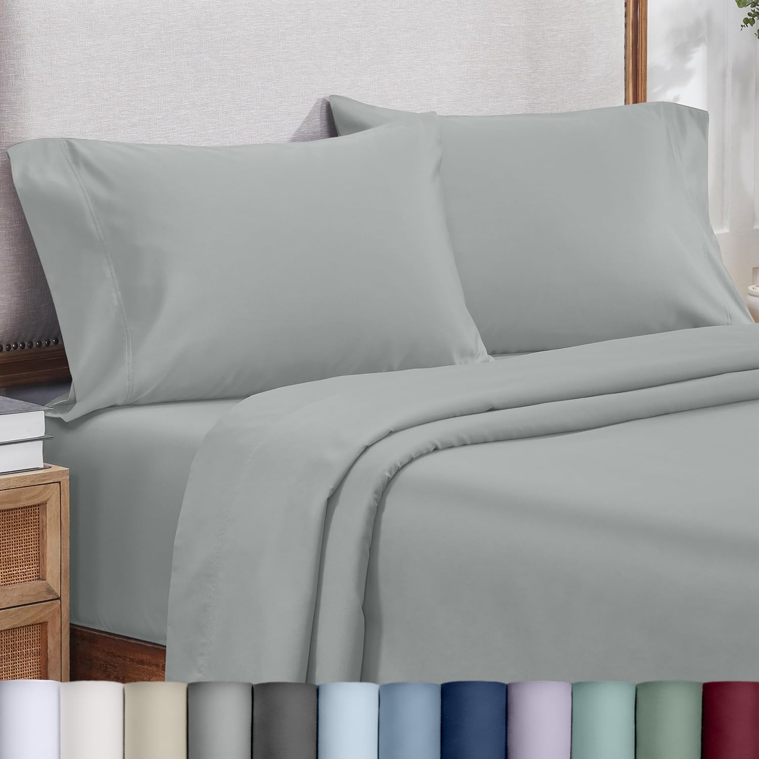 CaliforniaDesignDen Heirloom Soft, Smooth & Thick Certified 800 Thread Count 100% Cotton Sateen, 2 Pillow Cases King Size, Fits King Pillow…