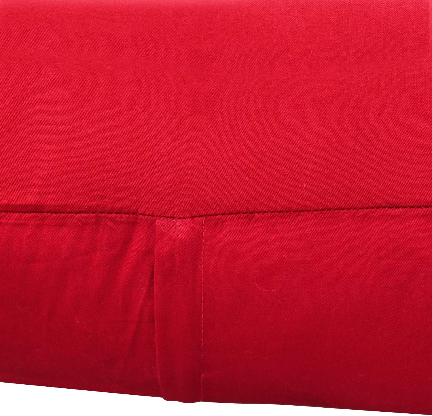 Thmyo 4-Pack 100% Cotton Lumbar Comfortable Solid Decorative Throw Pillow Case Rectangle Cushion Cover Pillowcase Blank Valentines Day DIY…