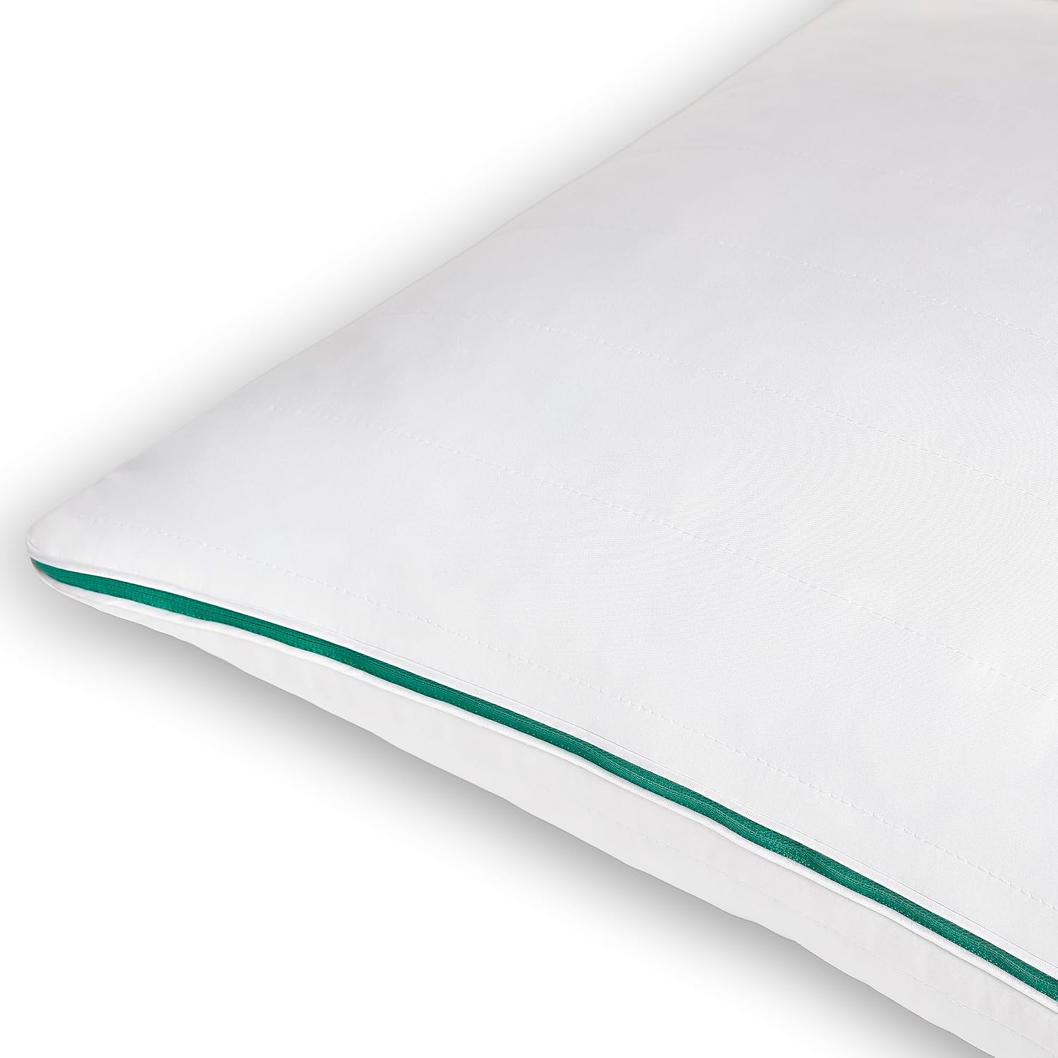 Marlow Cooling Pillow Case - Machine Washable - Zipper Pillow Cases - Made with 100% Long-Staple Cotton - Cooling-Infused Pillow Protector…