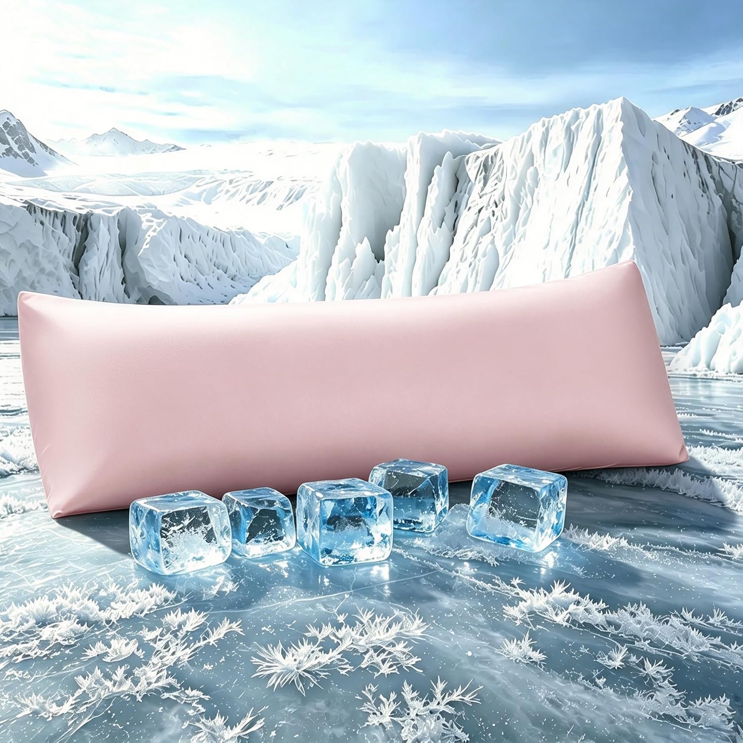 TELUS Cooling Body Pillow Case, Silky Soft Breathable Pillowcase with Envelope Close, Stay Cool All Night Pillow Cover for Hot Sleepers…
