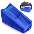 Buryeah Blue Arm Elevation Pillow with 2 Pockets, Soft Ergonomic Support Pillow for Elbow Rest Wedge Broken Arm Elbow Gifts with High Densi…