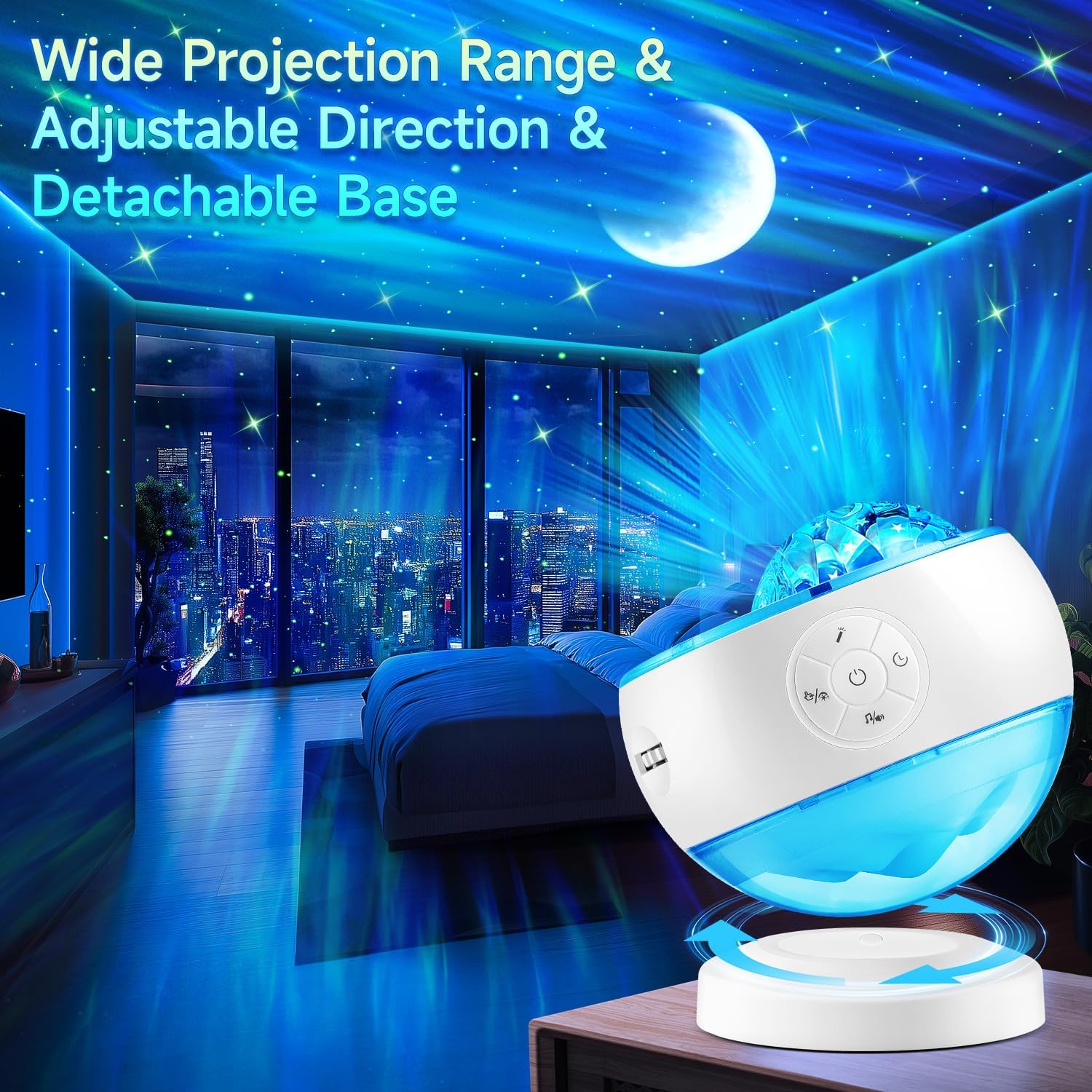 Staryou Night Lights Projector Northern Lights Projector white