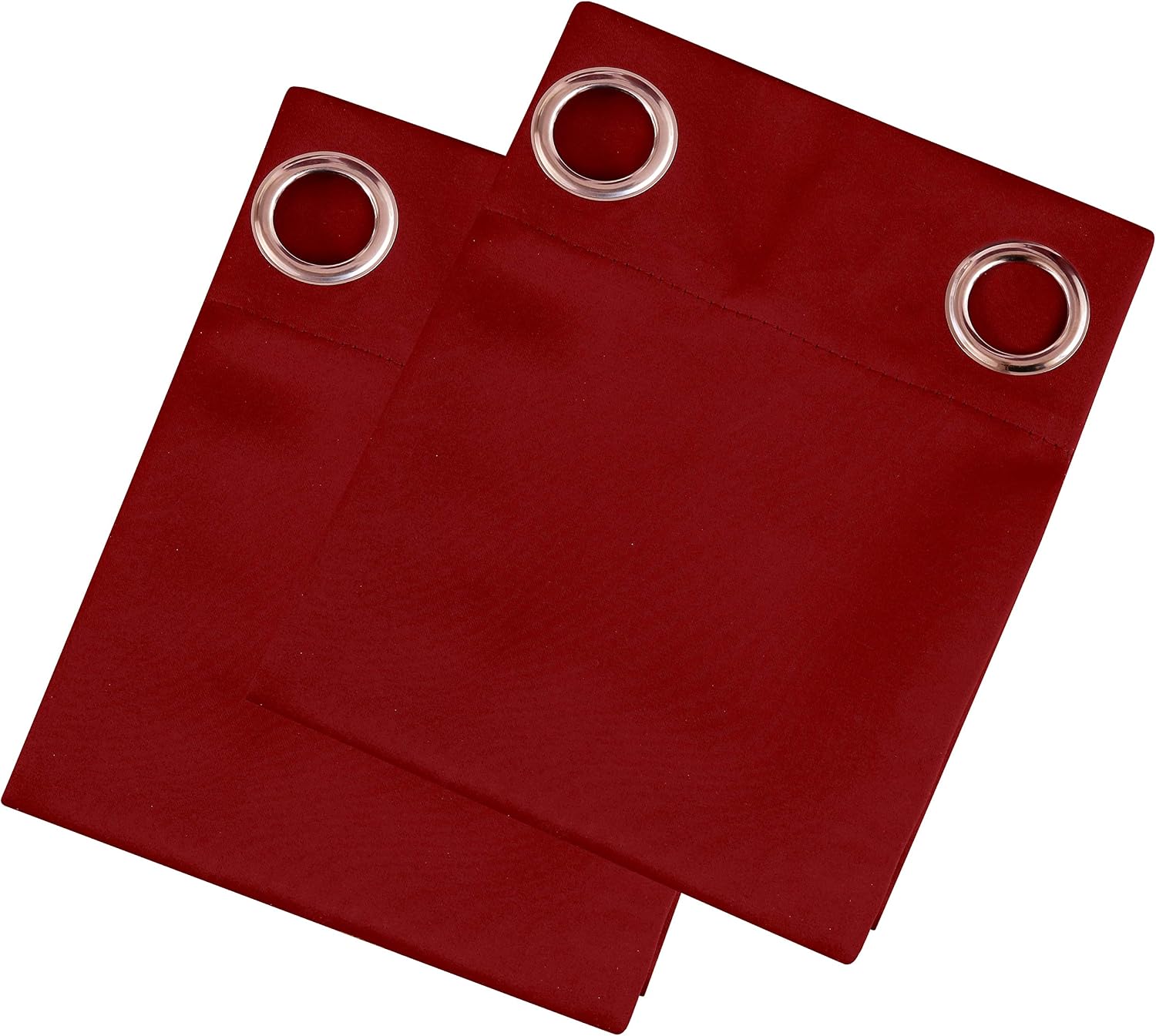 Lemomo Dark Red Thermal Blackout Curtains/52 x 95 Inch/Set of 2 Panels Room Darkening Curtains for Bedroom 95 Inch Red