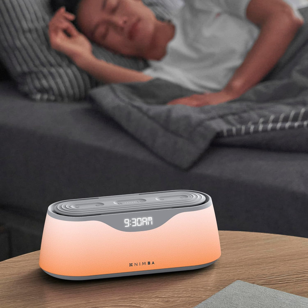 Nimba OFLO Sunrise Alarm Clock with 35 Expertly Tuned Soundscapes & 6 Natural Light Modes - Light relaxation Wake-Up Clock for Heavy…