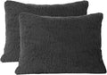 Reafort Ultra Soft Sherpa Pillowcases Set of 2 – Fluffy Cozy Fleece Standard 20" x 26", Warm Plush Covers with Smooth Zipper, Machine Washa…