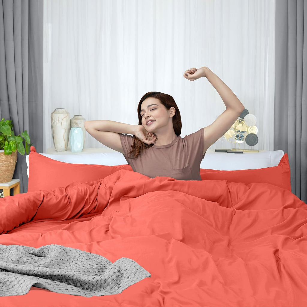 Utopia Bedding Duvet Cover Queen Size - 3 Piece with Zipper Closure - 1 Comforter Cover 90X90 Inches & 2 Pillow Shams 20X26 Inches…