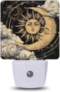 Celestial Sun Moon Night Light, Night Lights Plug into Wall with Dusk to Dawn Sensor for Bedroom Bathroom Hallway Kitchen, Decorative…
